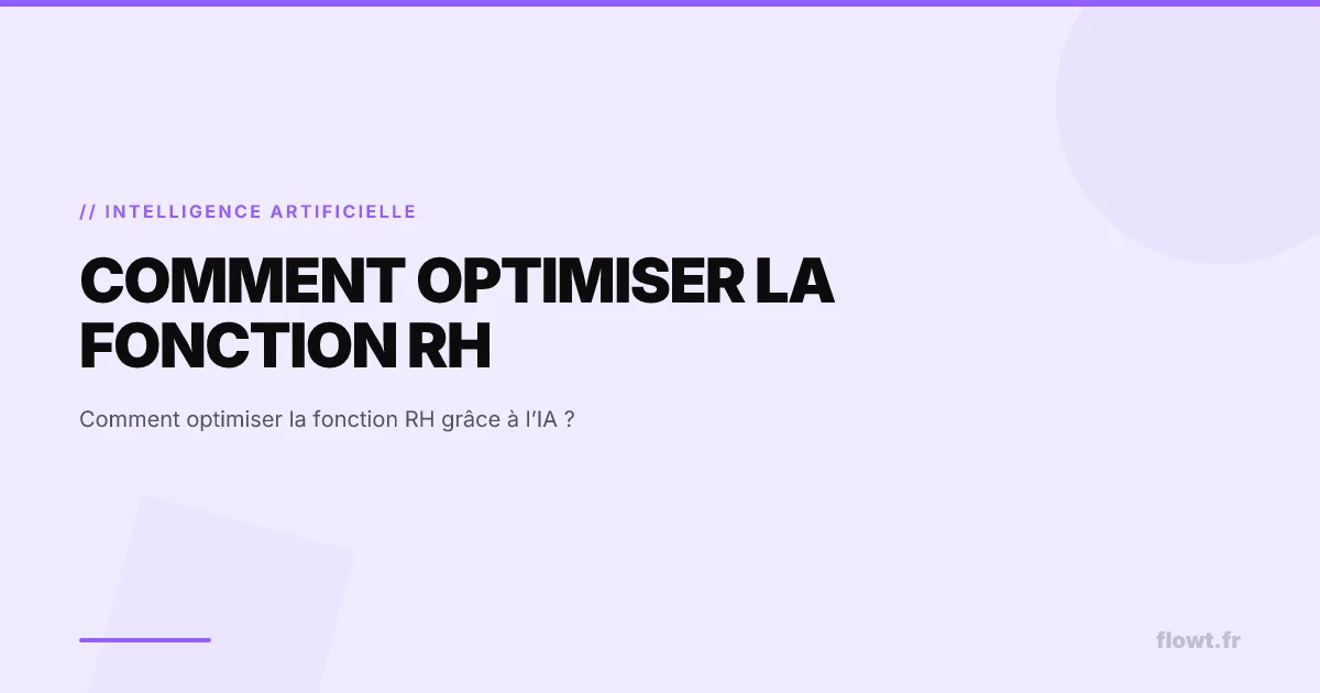 Comment optimiser la fonction RH grâce à l’IA ?