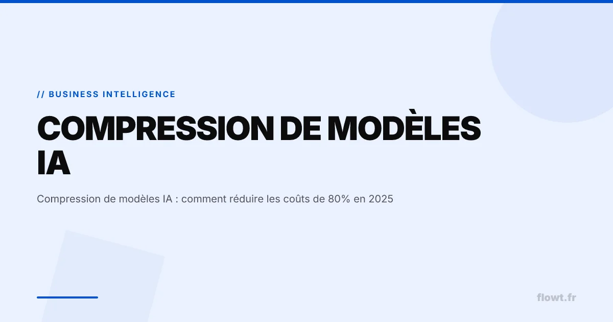 Compression de modèles IA : comment réduire les coûts de 80% en 2025