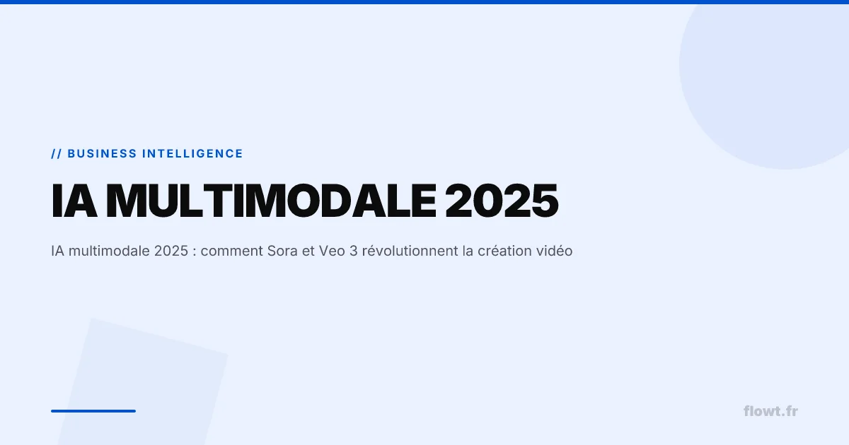 IA multimodale 2025 : comment Sora et Veo 3 révolutionnent la création vidéo